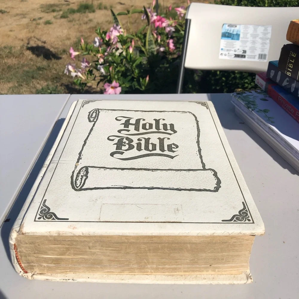 Classic White Holy Bible - White sling James Version CSS Edition 2976